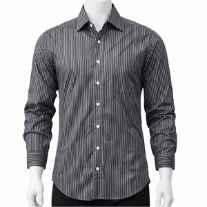 Pierre Cardin Striped Button-Up Dress Shirt – Men’s Size S